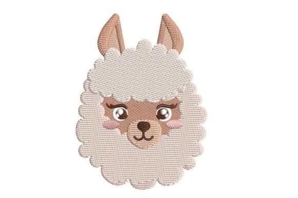 Cute Llama Face Embroidery Review for Gifts
