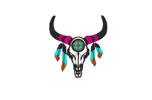 Native Skull Embroidery Design: A Digital Review