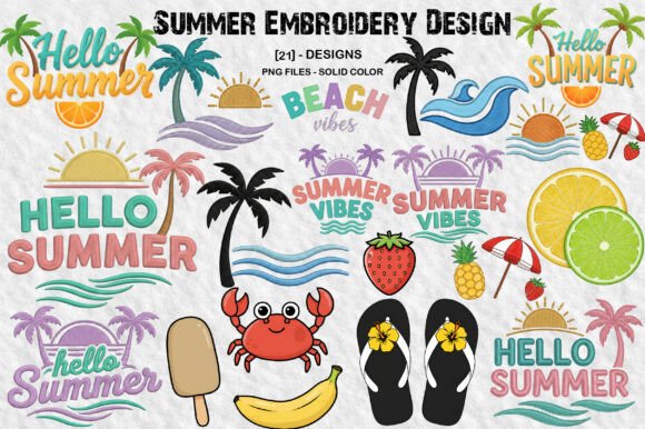 Summer Embroidery Design Png Review for Sellers